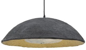 Ceiling light Markiz Inart black-gold press papier-iron D57x118cm 57x57x118 εκ.