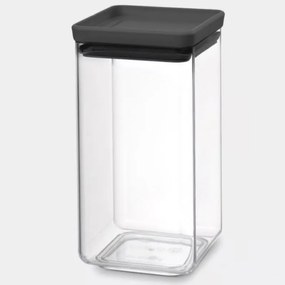 Βάζο αποθήκευσης Brabantia Tasty+ 1001172, 1,6 l, Πλυντήριο πιάτων και ψυγείο, Σκούρο γκρι