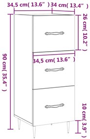 ΝΤΟΥΛΑΠΙ SONOMA ΔΡΥΣ 34,5X34X90 ΕΚ. ΑΠΟ ΕΠΕΞΕΡΓΑΣΜΕΝΟ ΞΥΛΟ 828583