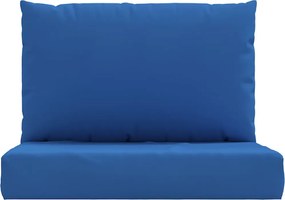 vidaXL Μαξιλάρια Παλέτας 2 τεμ. Μπλε από Ύφασμα Oxford