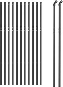 vidaXL Συρματόπλεγμα Περίφραξης Ανθρακί 0,8x25 μ. Γαλβανισμένο Ατσάλι