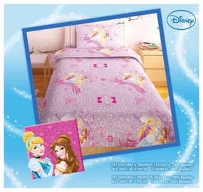 Σετ σεντόνια Disney Minnie Lila (2 τεμ) Μονό (160x260)