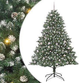 vidaXL Τεχνητό Χριστουγεννιάτικο Δέντρο με 300 LED Πράσινο 210 cm