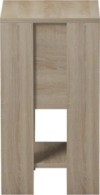 Κομοδίνο Reppo pakoworld sonoma-ανθρακί 30x30x55εκ