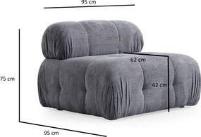 Corner Sofa Petite 3 - Grey Grey