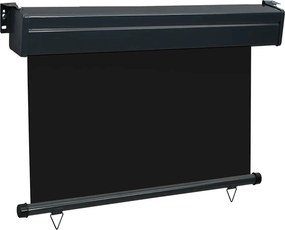 vidaXL Σκίαστρο Βεράντας Πλαϊνό Μαύρο 105 x 250 εκ.