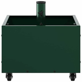 vidaXL Βάση Παρασόλ με Γλάστρα Πράσινο 45 x 45 x 45 cm Ατσάλι