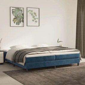 ΠΛΑΙΣΙΟ ΚΡΕΒΑΤΙΟΥ BOXSPRING ΣΚΟΥΡΟ ΜΠΛΕ 200X200 ΕΚ. ΒΕΛΟΥΔΙΝΟ 3120794