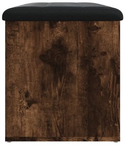 vidaXL Παγκάκι Αποθήκευσης Καπνιστή Δρυς 82x42x45 εκ. από Επεξ. Ξύλο