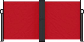 vidaXL Σκίαστρο Πλαϊνό Συρόμενο Κόκκινο 120 x 1000 εκ.