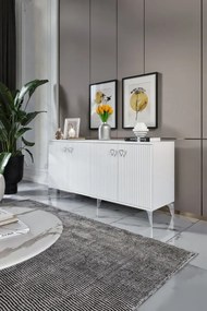 Stewehome κονσόλα mdf με μεμβράνη και πόρτες 160x40x84 cm