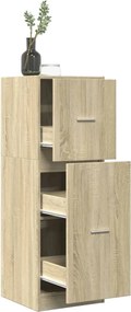 vidaXL Συρταριέρα Γενικής Χρήσης Sonoma Δρυς 40x41x118 εκ Επεξ. Ξύλο