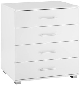 ΣΥΡΤΑΡΙΕΡΑ ΜΕΛΑΜΙΝΗΣ BRIANA HM2204.05 ME 4 ΣΥΡΤΑΡΙΑ ΛΕΥΚΗ 75x40x83Y εκ.