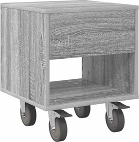 vidaXL Κομοδίνο 2 pcs Γκρίζο Σονομα 40,5 x 40 x 48 εκ.