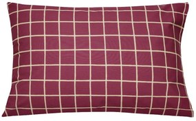 Μαξιλαροθήκες Valia 05A (Σετ 2τμχ) Bordo-Beige Kentia 50Χ70 100% Βαμβάκι