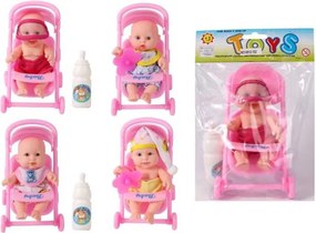 Παιδικό καροτσάκι mini με κούκλα - 0812-152 - 917428