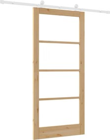 vidaXL Συρόμενη Πόρτα ORKDAL Φυσικό 93 x 202 cm