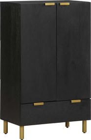 vidaXL Ντουλάπι Μαύρο 60 x 33 x 110 εκ. από Επεξεργασμένο Ξύλο