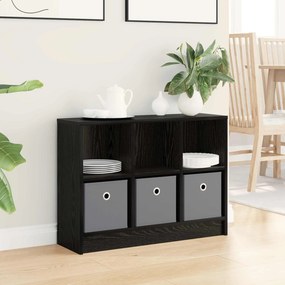 vidaXL Πλαϊνό γραφείο Μαύρη Οξυά 73,5 x 22,5 x 53,5 εκ