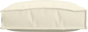 vidaXL Μαξιλάρι 2 pcs Κρεμ 40 x 40 x 8 εκ. Ύφασμα Όξφορντ
