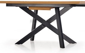 Cap Ανοιγόμενη Τραπεζαρία Μελί / Μαύρο 160-200x90x76