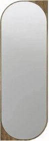 Stewehome Καθρέφτης με καρυδί πλαίσιο 52x152x152 cm