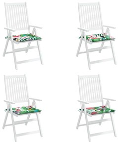 vidaXL Μαξιλάρια Καρέκλας 4 τεμ. Πολύχρωμα 40x40x4 εκ. Υφασμάτινα