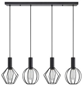 Φωτιστικό Οροφής Πολύφωτο Homelighting Adept Flex 77-8907 Black