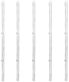 vidaXL Συρματόπλεγμα 15 x 0,8 μ. Γαλβανισμένο Ατσάλι + Στύλοι/Βάσεις