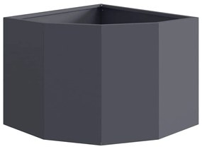 vidaXL Γωνιακό Ροδόδεντρο Ανθρακί 45 x 45 x 35 cm Ατσάλι
