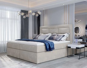 Επενδυμένο κρεβάτι Benson-Mpez Anoixto-140 x 200