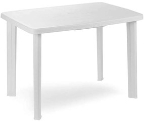 Τραπέζι Κήπου Faretto 0037814 100x68x72cm Πολυπροπυλένιο White Progarden