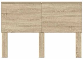 vidaXL Κεφαλάρι με κεφαλάρι Δρύς Sonoma 160 cm Επεξεργασμένο ξύλο
