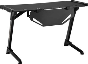 BRATECK gaming γραφείο Glory GMD04-1S, 1200x600mm, RGB, μαύρο