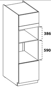 Επιδαπέδιο ντουλάπι Modernus 60 DPM 210 2F