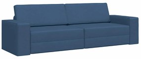 vidaXL Κρεβάτι καναπές Σκούρο μπλε 245 x 78 x 77 εκ. ύφασμα