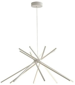 Φωτιστικό Οροφής Shanghai LED-SHANGHAI-S8C BCO 54W Led 113x160cm White Luce Ambiente Design Aluminium