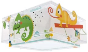 Παιδική Πλαφονιέρα Φωτιστικό Οροφής E27Χ2 15W Happy Jungle Πολύχρωμο 63316 ANGO-63316-Πολύχρωμο 63316