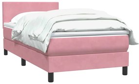 ΚΡΕΒΑΤΙ BOXSPRING ΜΕ ΣΤΡΩΜΑ ΡΟΖ 100X210 ΕΚ. ΒΕΛΟΥΔΙΝΟ 3316010