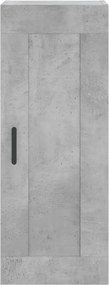 vidaXL Ντουλάπι Γκρι Σκυροδέματος 34,5x34x180 εκ. Επεξεργασμένο Ξύλο