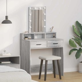 vidaXL Τραπέζι περιποίησης Γκρι 79 x 41 x 140 εκ. Επεξεργασμένο ξύλο