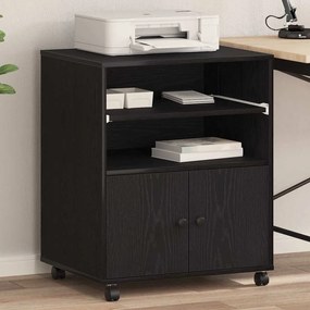 vidaXL Σταντ Εκτυπωτή Μαύρη Οξυά 60 x 48 x 74 εκ. Επεξεργασμένο ξύλο