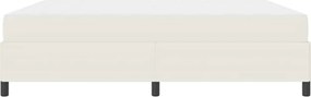 vidaXL Σκελετός Κρεβατιού με στρώμα Κρεμ 180 x 200 cm ύφασμα