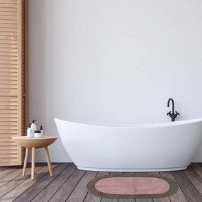 Ταπέτο Μπάνιου 0669 Pink-Beige Das Home 50X80cm 50x80cm 100% Βαμβάκι
