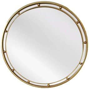 Καθρέπτης Τοίχου Dia 661-2000-GOLD 80x3,5x80cm Gold Artekko Μέταλλο,Γυαλί