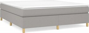 vidaXL Κρεβάτι Boxspring με Στρώμα Αν. Πράσινο 160x200εκ Υφασμάτινο