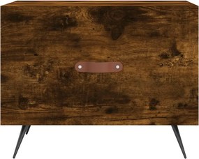 vidaXL Τραπεζάκι Σαλονιού Καπνιστή Δρυς 50x50x40 εκ. Επεξεργασμ. Ξύλο