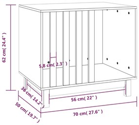 ΣΠΙΤΑΚΙ ΣΚΥΛΟΥ 70 X 50 X 62 ΕΚ. ΑΠΟ ΜΑΣΙΦ ΞΥΛΟ ΠΕΥΚΟΥ 822481