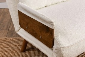 2-Seat Sofa-Bed Cosmo 2-Seater - Teddy White White