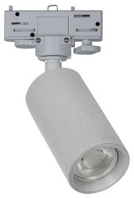 Σποτ Μαγνητικής Ράγας Lape VK/04350G/TR/G 3-phase GU10/PAR16 max 12W Led L11cm IP20 Grey VKLed